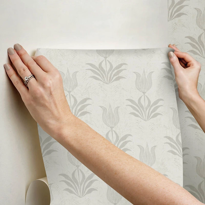 NuWallpaper Jen Hewett Parrot Tulip Mustard Peel & Stick Wallpaper