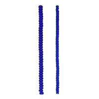 Mixed Blue Matte Glass Rondelle Beads by Bead Landing™