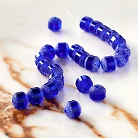 Blue Matte Glass Round Beads, 8mm by Bead Landing™
