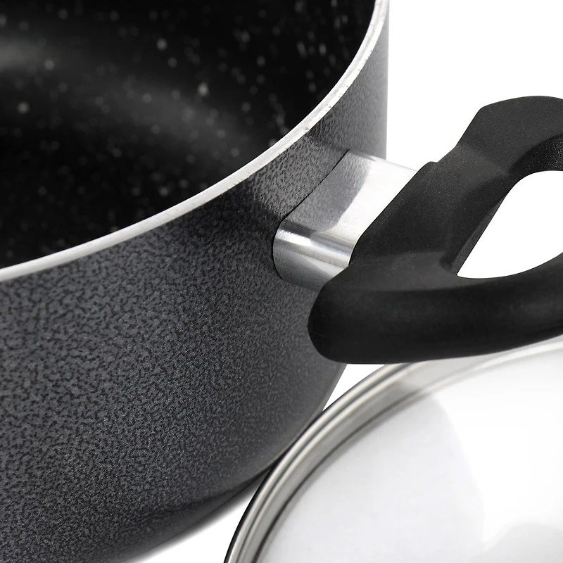 Oster Pallermo 5qt. Charcoal Aluminum Dutch Oven with Lid