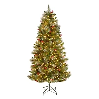 6.5ft. Pre-Lit Wintry Pine® Artificial Christmas Tree, Clear Lights