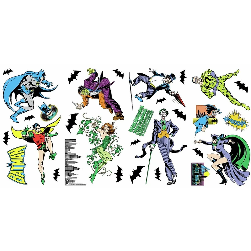 RoomMates Batman Villains Peel & Stick Wall Decals