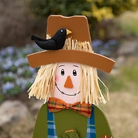Glitzhome® 48" Fall Wooden Scarecrow Yard Stake