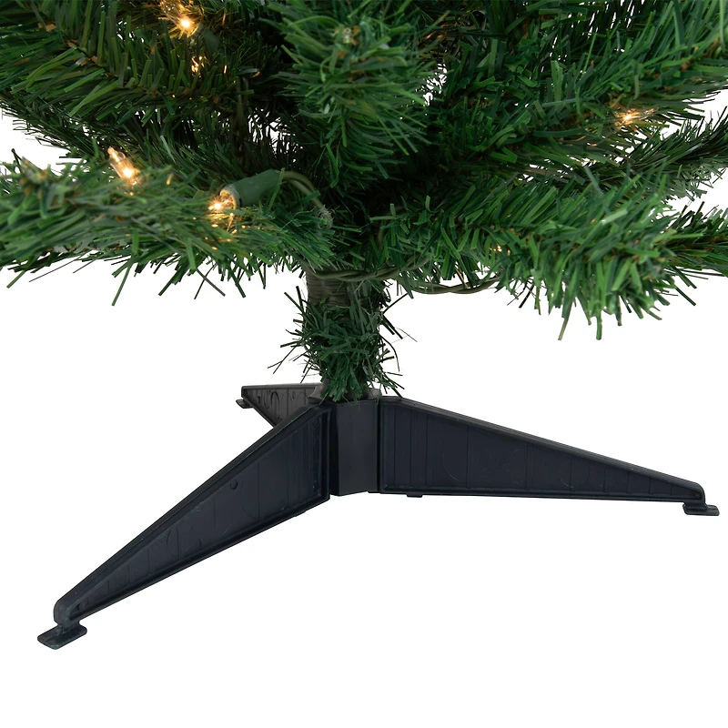 3ft. Pre-Lit Green Niagara Pine Artificial Christmas Tree, Clear Lights