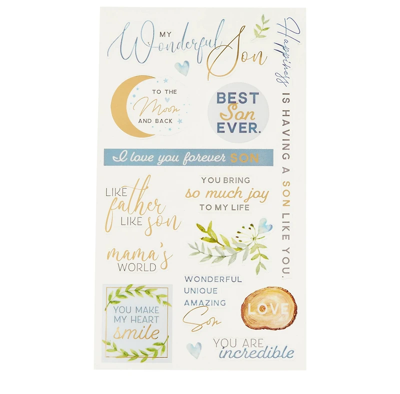 12 Pack: Son Family Stickers by Recollections™