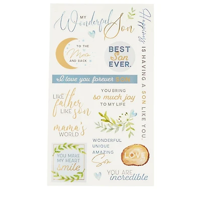 12 Pack: Son Family Stickers by Recollections™