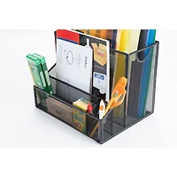 Mind Reader Large Black Metal File Organizer Basket