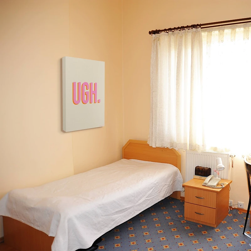 Stupell Industries Neon Pink & Gray UGH Wall Accent