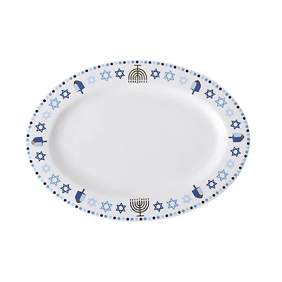 14" x 10" Hanukkah Ceramic Oval Plate by Ashland®