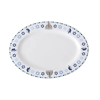 14" x 10" Hanukkah Ceramic Oval Plate by Ashland®