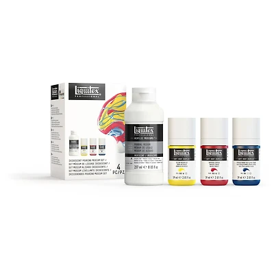 Liquitex® Iridescent Pouring Medium & Soft Body Acrylic Set