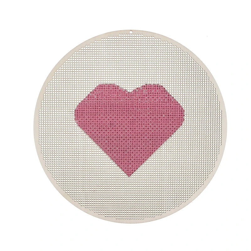 8" Round Cross Stitch Wood Canvas, 2ct. by Loops & Threads®