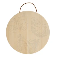 Butterflies Paint-by-Number Round Plywood Surface Kit by Artist's Loft®