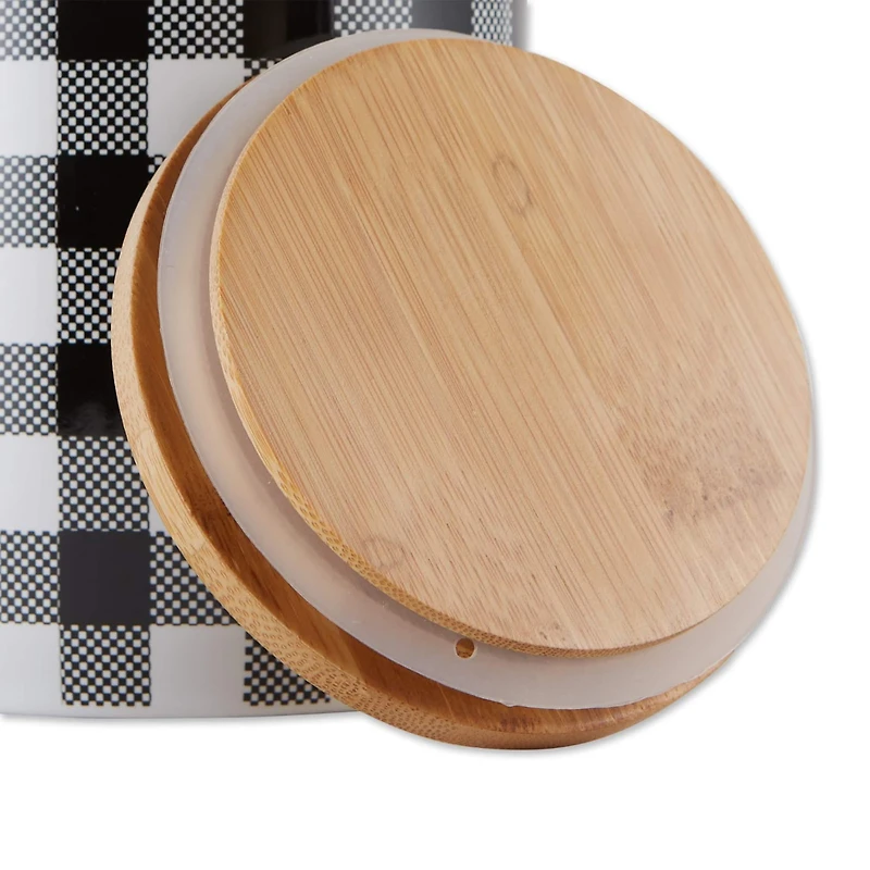 DII® Buffalo Check Ceramic Canister Set