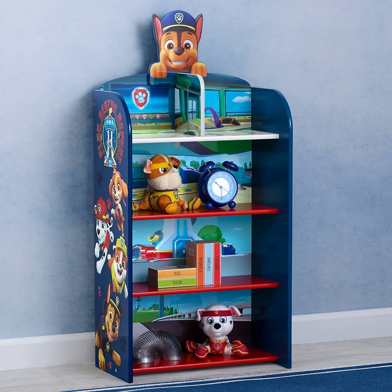 Nickelodeon PAW Patrol Wooden Playhouse 4-Shelf Bookcase