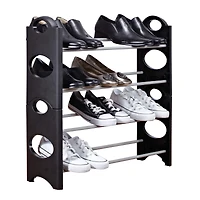 Simplify 12-Pair Stackable Shoe Caddy Rack
