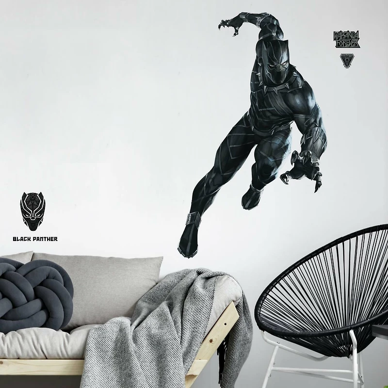 RoomMates Black Panther Peel & Stick Giant Wall Decals