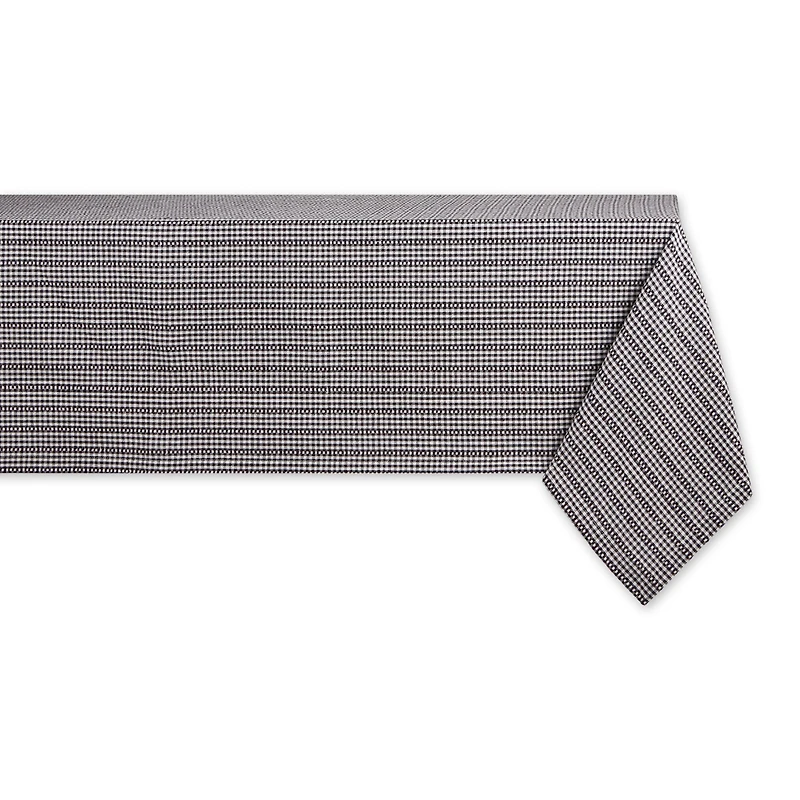 DII® Black Farmhouse Gingham Tablecloth