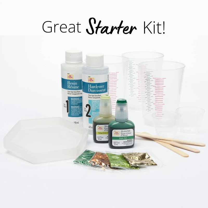 Mod Podge® & Gold Do-It-Yourself Hexagon Coaster Kit