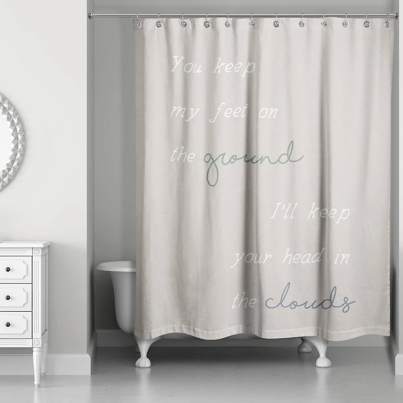 Keep Your Head in the Clouds 71" x 74" Shower Curtain