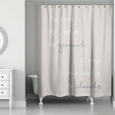 Keep Your Head in the Clouds 71" x 74" Shower Curtain