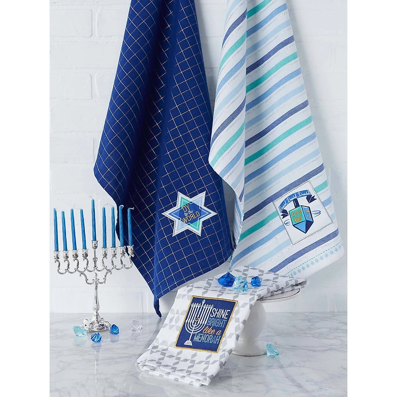 DII® Assorted Hanukkah Dishtowel Set