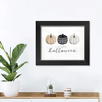 Pumpkins Halloween Print in Black Frame