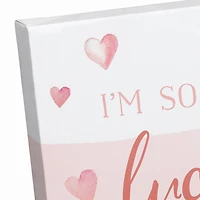 Lucky I  Found You 11" x 14" Canvas Wall Art