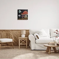 Stupell Industries Hello Autumn Woodland Mushroom Forest Canvas Wall Art