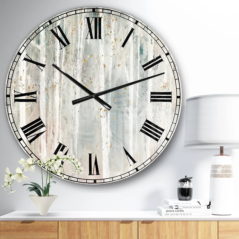 Designart 'A Woodland Walk Into The Forest Iii Traditional Wall Clock