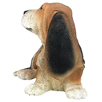 Design Toscano 9" Black & Brown Basset Puppy Dog Statue
