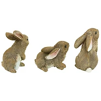Design Toscano 5" Garden Rabbit Statue Set