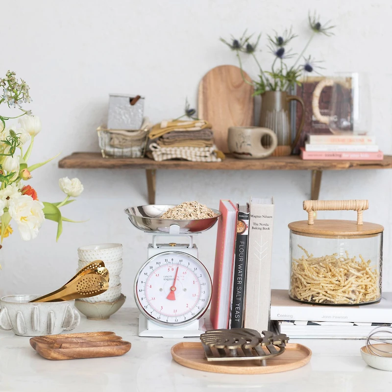 Hello Honey® 9" Glass Jar with Wooden Lid