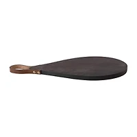 Hello Honey® Espresso Mango Wood Cheese Cutting Board with Leather Handle