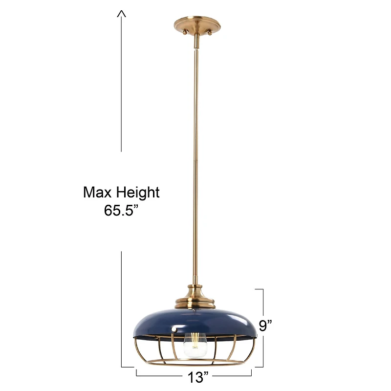 Hello Honey® Robert Stevenson Lighting Presley Caged Dome Metal Ceiling Light