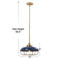 Hello Honey® Robert Stevenson Lighting Presley Caged Dome Metal Ceiling Light