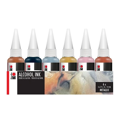 Marabu 6-Color Metallic Alcohol Ink Set