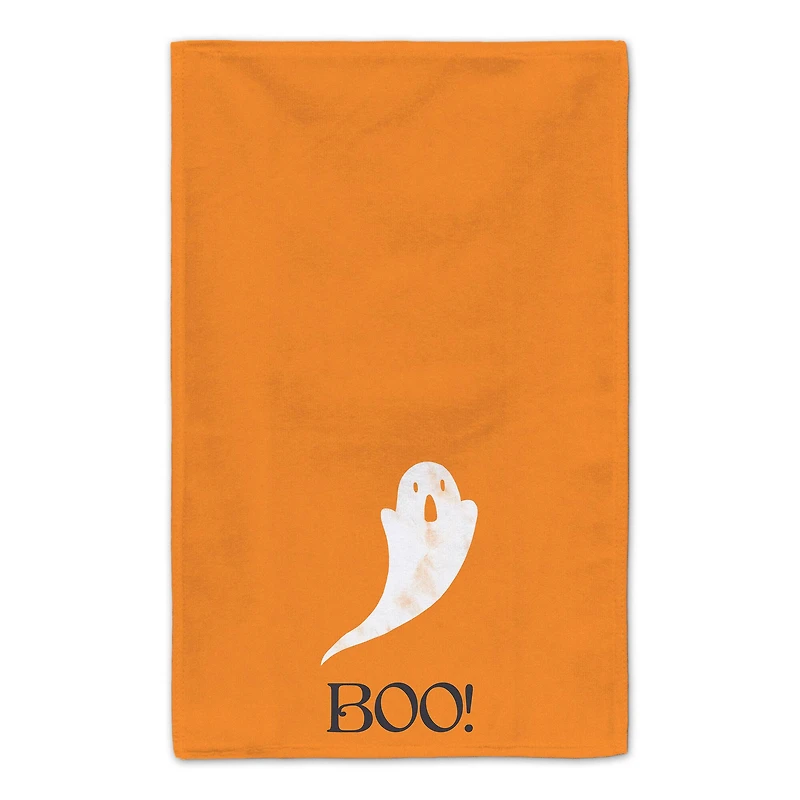 Orange BOO Ghost Tea Towel Set