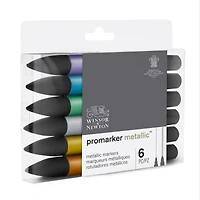 Winsor & Newton™ ProMarker Metallic™ Marker Set