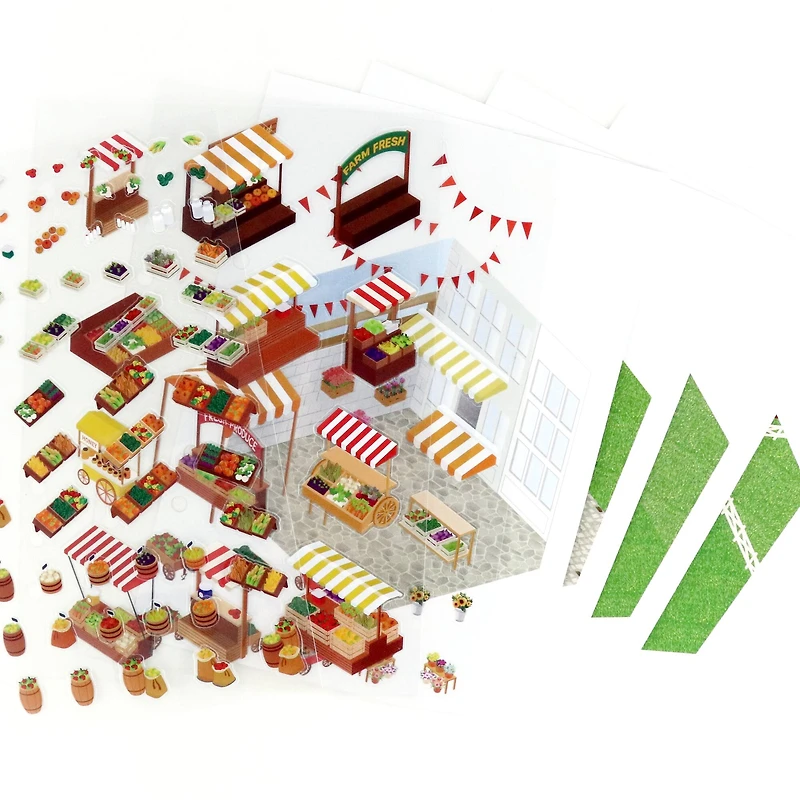 Farmers Market Sticker Scene Kit by Recollections™