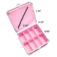 Vaultz Pink Bling Divided Storage Box