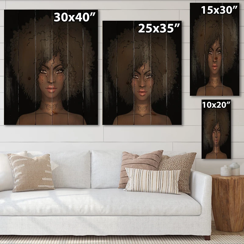 Designart - Portrait of African American Woman III