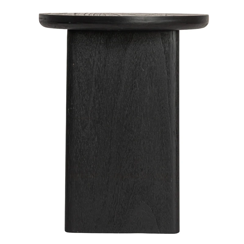 Hello Honey® Black Sturdy Fir Wood Side Table