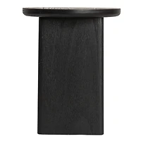 Hello Honey® Black Sturdy Fir Wood Side Table