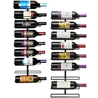 Sorbus 9-Bottle Wall Mounted Wine Rack, 2ct.
