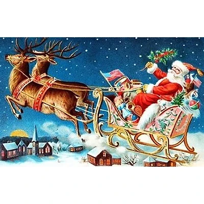 Sparkly Selections Santa on Christmas Eve Diamond Painting Kit