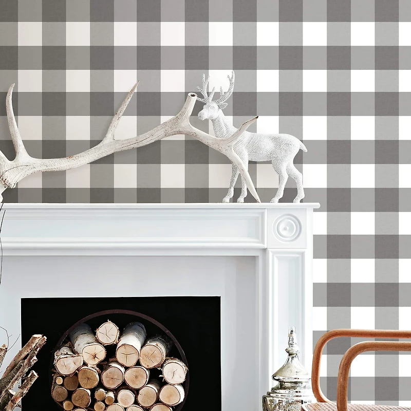 InHome Homestead Plaid Peel & Stick Wallpaper