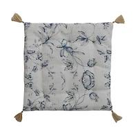 Hello Honey® 14.5" Blue & White Chair Cushion