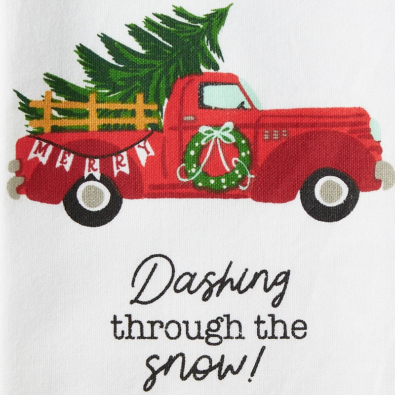 DII® Holidays On Wheels Printed Dishtowel Set