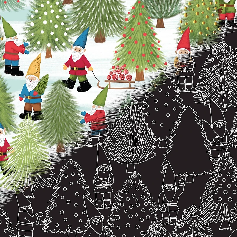 Brea Reese™ 9" x 12" Gnomy Christmas Scratch Art Paper Pad